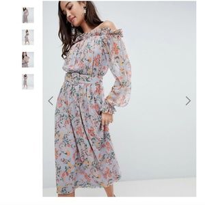 Floral Print Bardot Dress